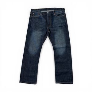 Levi's 513 Straight Fit Jeans Men's 38x30 Dark Wash Stretch Blue
